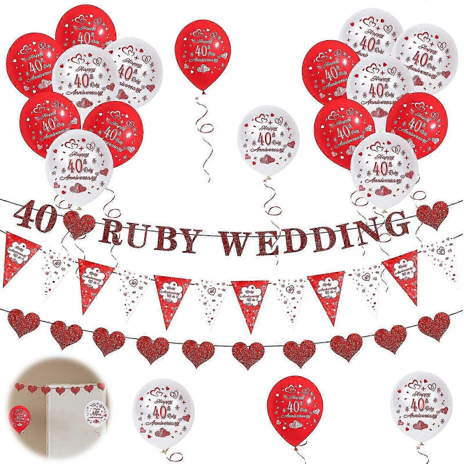 23PC's 40th Anniversary party balloon set