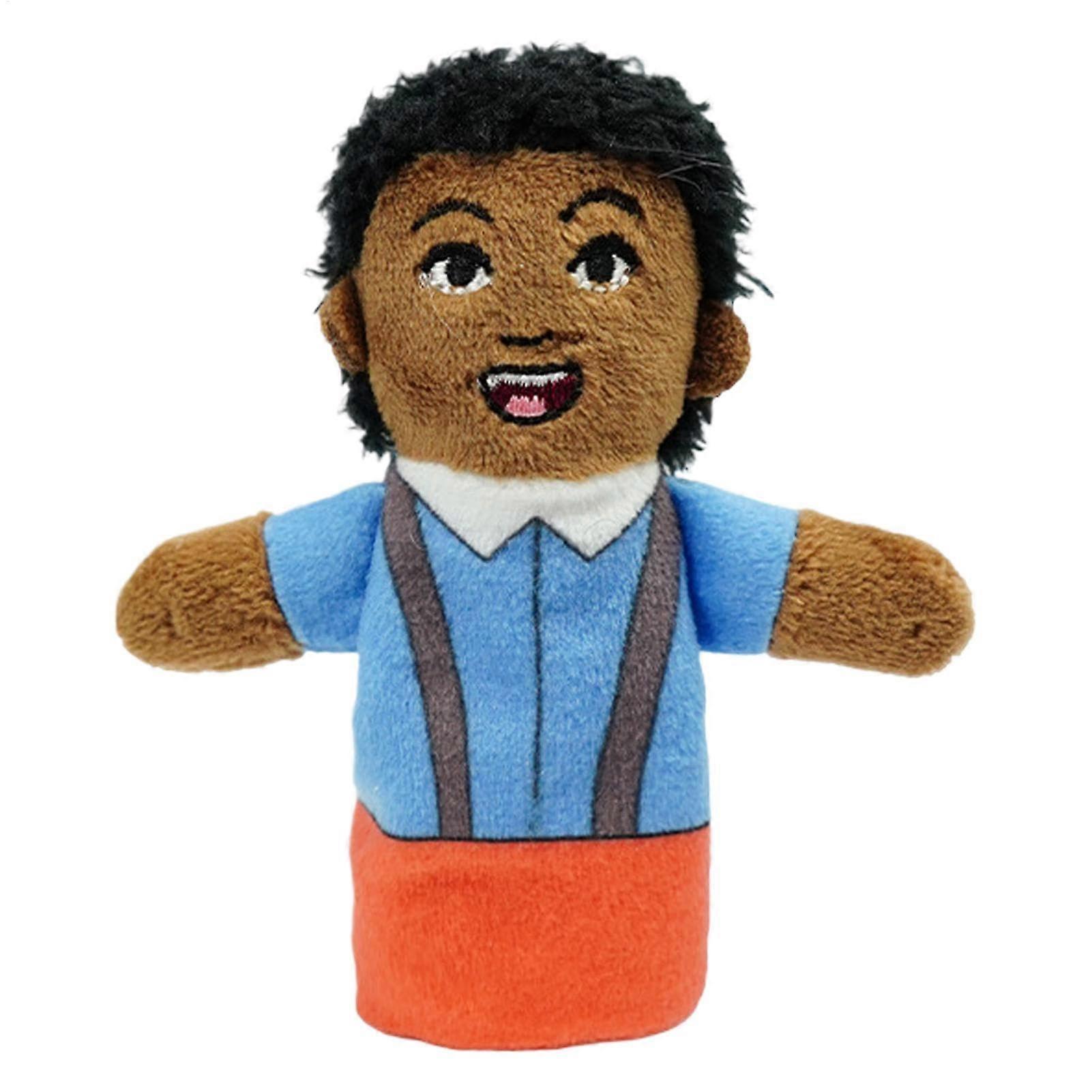 Finger Family Puppets - Plush African Children Character Figures, Storytime Learning Aid, Interactive Show Prop Toy