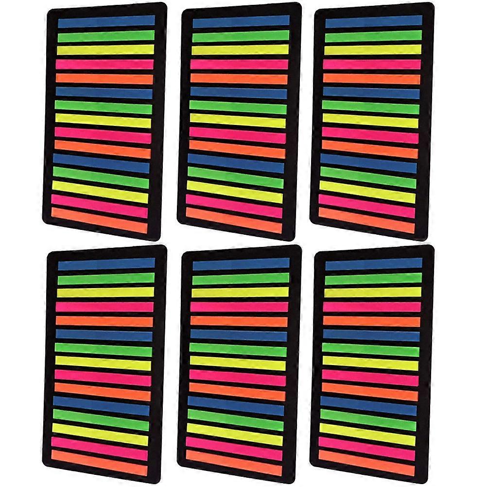 Transparent Adhesive Reading Strips Filing Flags Highlighters Sticky Tabs for School Office Sentence Annotation Bright Color Reusable