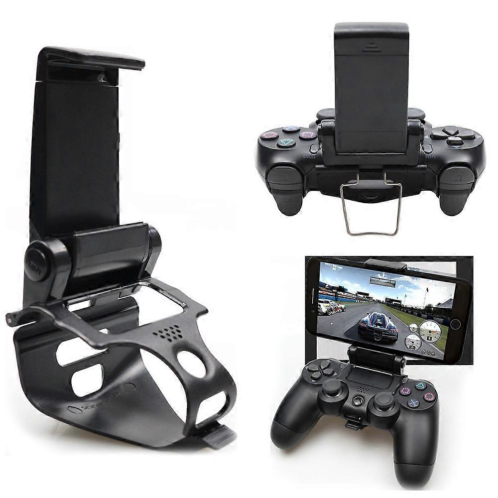 For PS4 Controller Cell Phone Mount Clip Holder Remote Play Adjustable Phone Gaming Clamp Stand