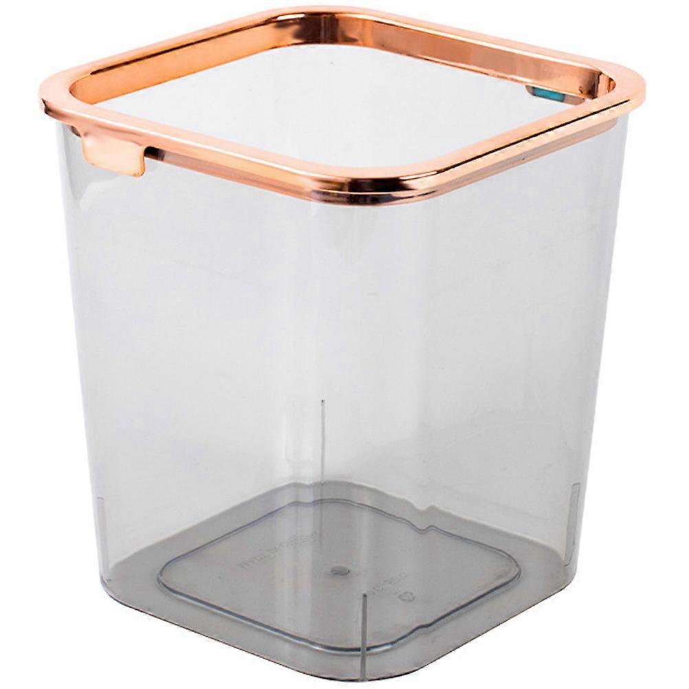 Small Room Trash Can Portable Wastepaper Basket Simple Style For Study Room 20x18x18cm Reusable 1Pack