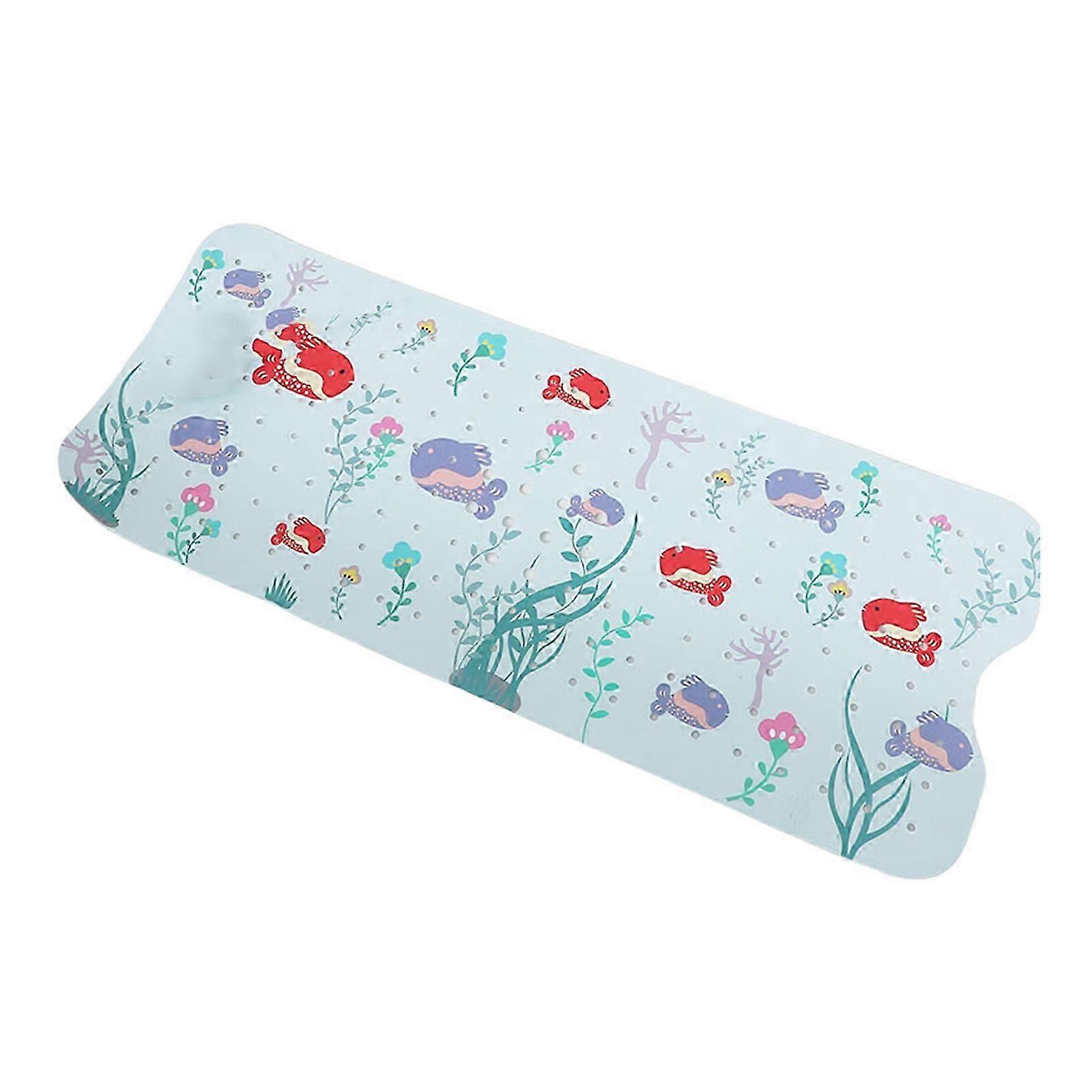 Soft Textured Dolphin Bath Mat, Non-Slip PVC Safety Floor Covering, Non-Slip