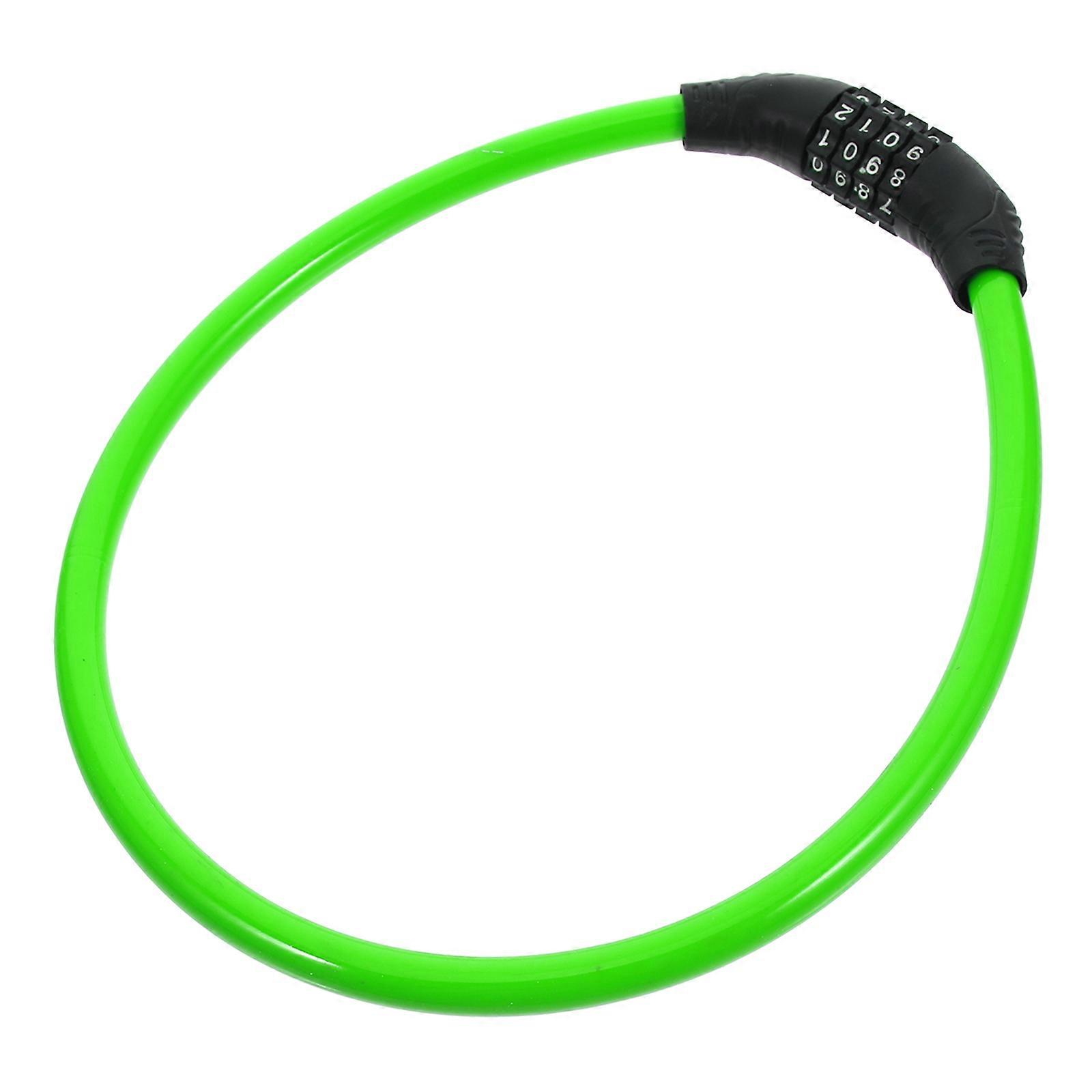Strong Bike Lock Chain Bicycle Security Outdoor Riding Green Steel 1Pack