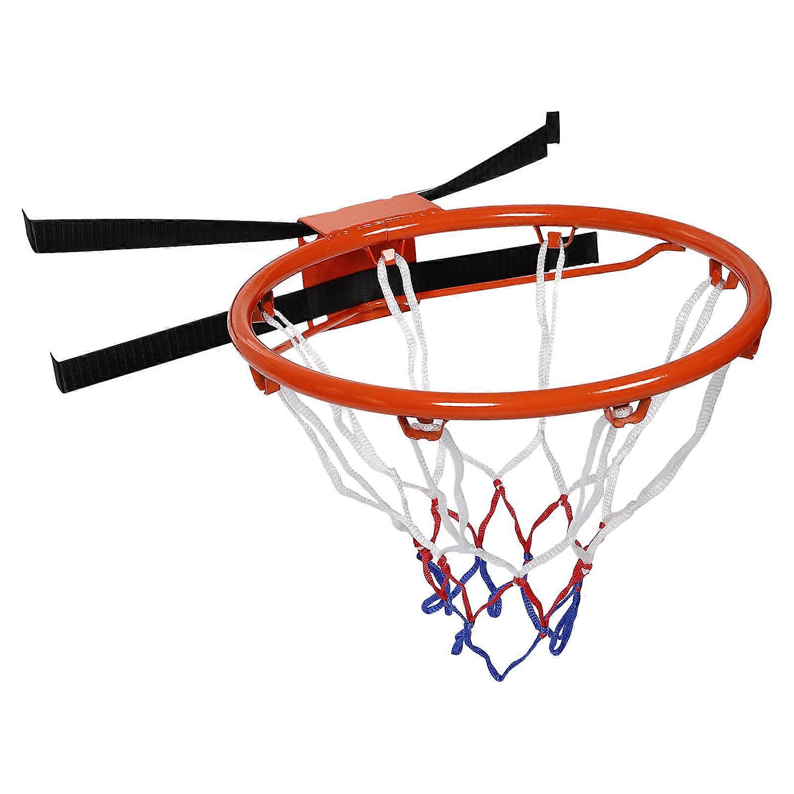 Kids Basketball Goal No Drilling Installation Durable Performance Orange Round Rim 1Set