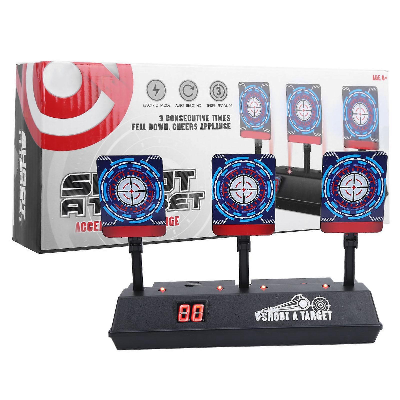 Electronic Shooting Target Auto Reset Scoring Target Sound Light Outdoor Child Toy