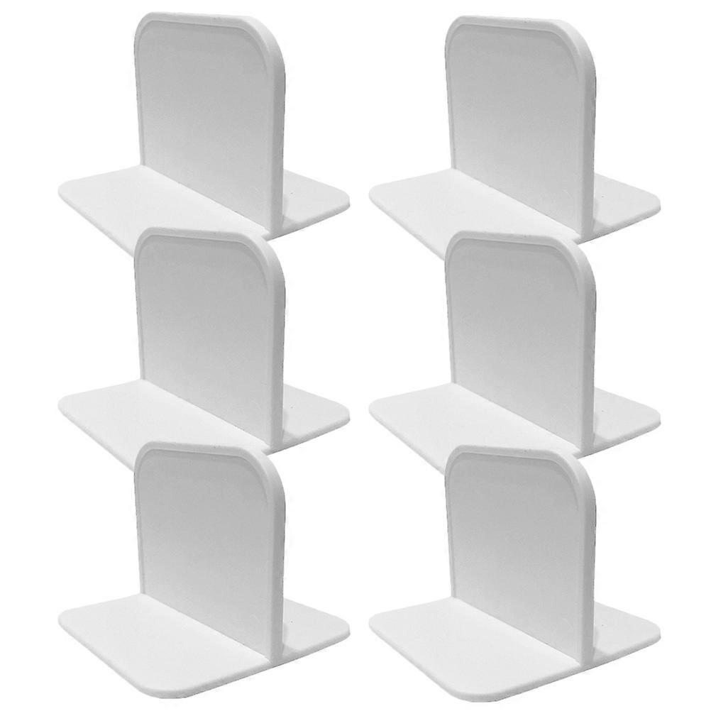Adhesive Shelf Pegs Wardrobe Shelf Supports for Layering 6Pcs White