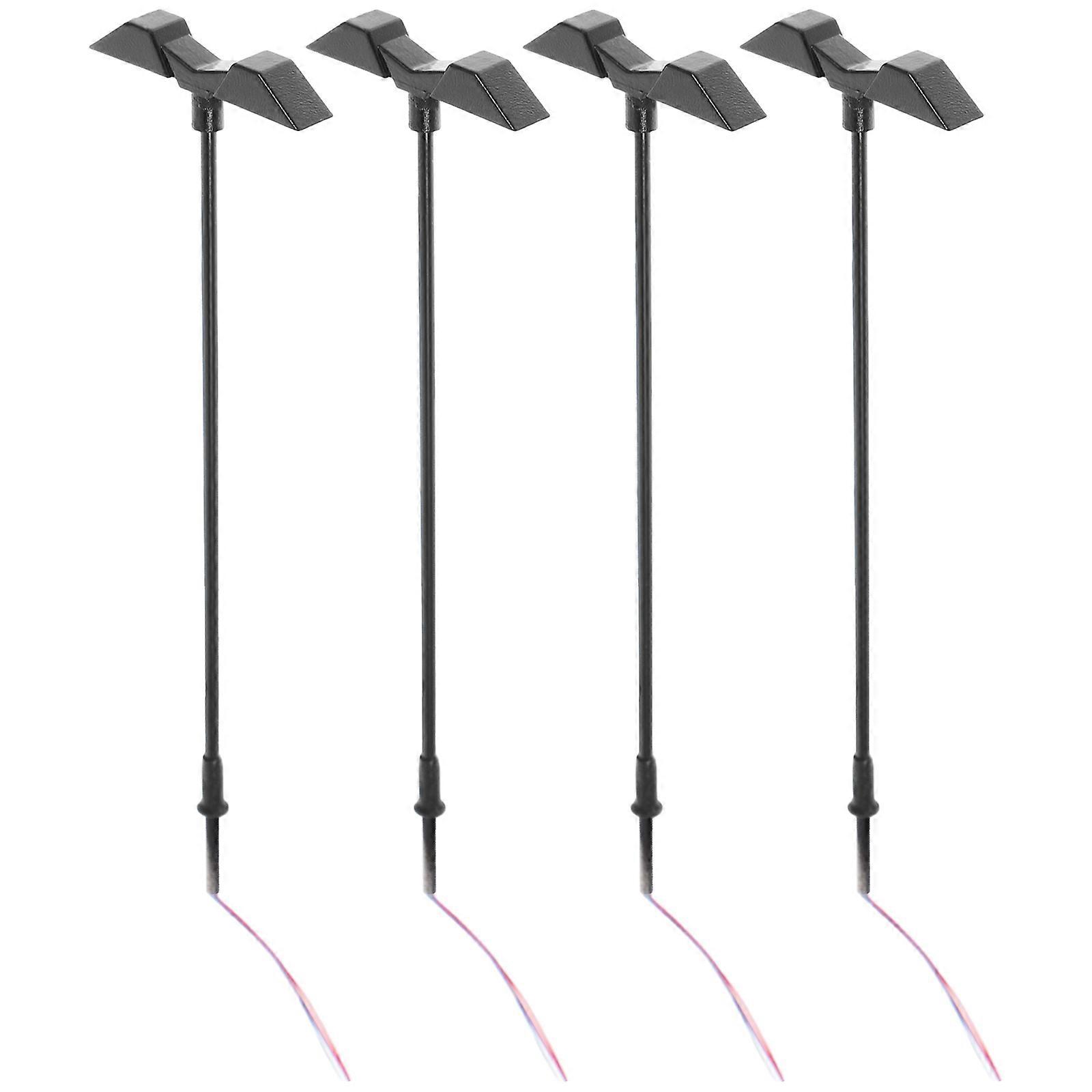 Decorative Mini Lamp Miniature Garden Accessories for DIY Projects Miniature Design 1.06X3.73Inches 4Pcs