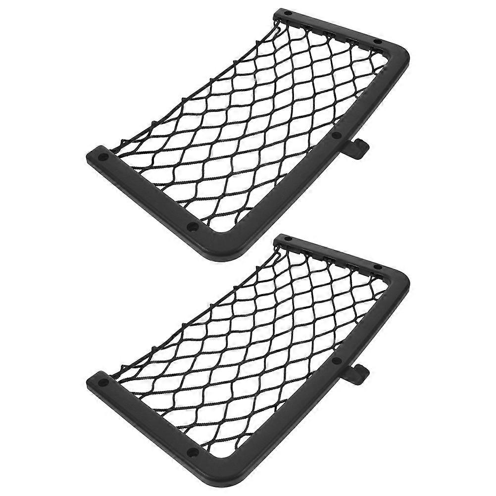 Car Mesh Pocket Storage Net Organizer – Durable Elastic Trunk Organizer for RVs, Cars, and Campers, Ideal for Groceries and Gear Storage
