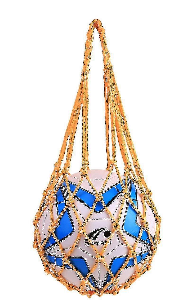 Mesh Ball Holder Storage Net Bag for Basketball, Volleyball, Soccer & Football - Carrying Bag for Single Ball with Durable Design