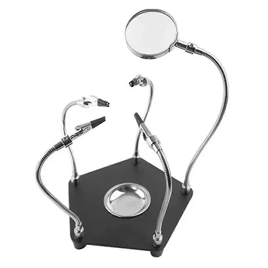 Manual welding tool with magnifier and fixed clip, magnifier, HD welding magnifier (Color: A, Size: as shown) Beauty Comes