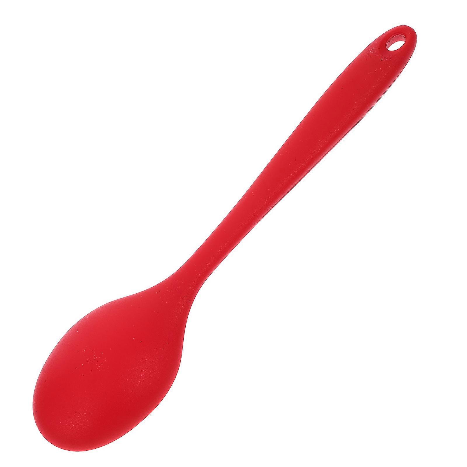 Mini Silicone Cooking Spoon – Heat Resistant, Nonstick Mixing & Stirring Tool for Soup, Baking, and Picnic Use – Lightweight Kitchen Utensil