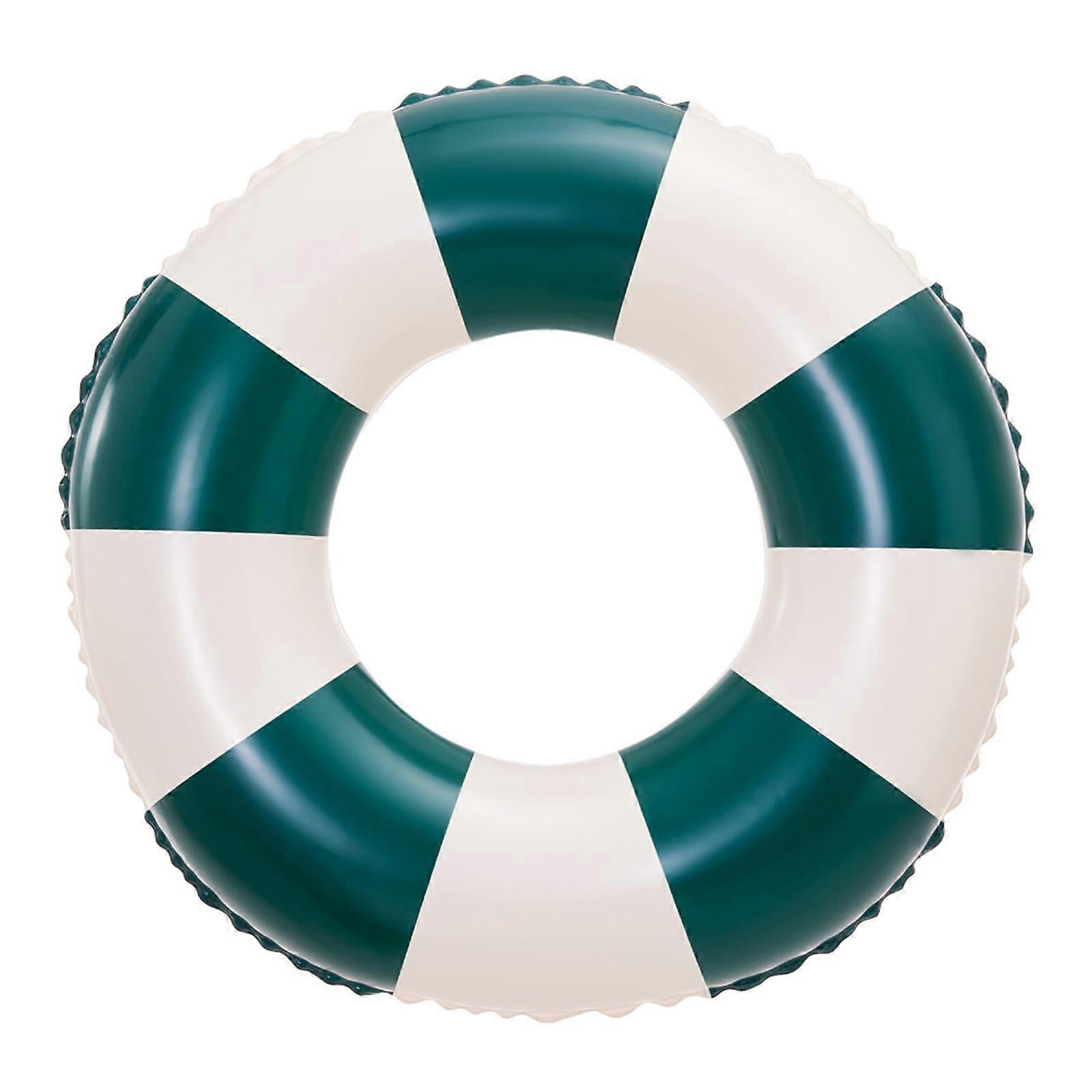 Durable Inflatable Swimming Ring with Colorful Pattern, Perfect for Pool and Beach Fun, 36-Inch Diameter