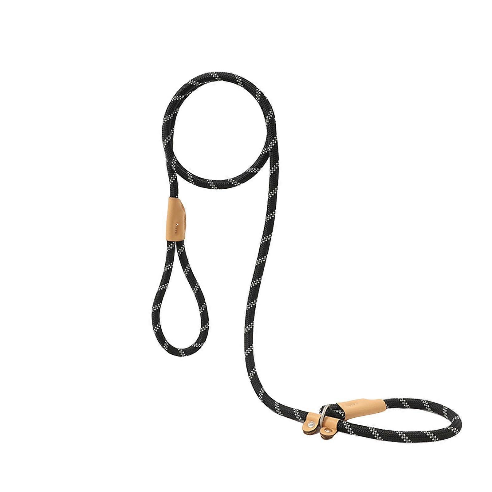 Slip Lead, Dog Leash, Easy Closure, Durable with Comfortable Padded Handle, Strong Climbing Rope, Easy to Attach, Black, Large L black