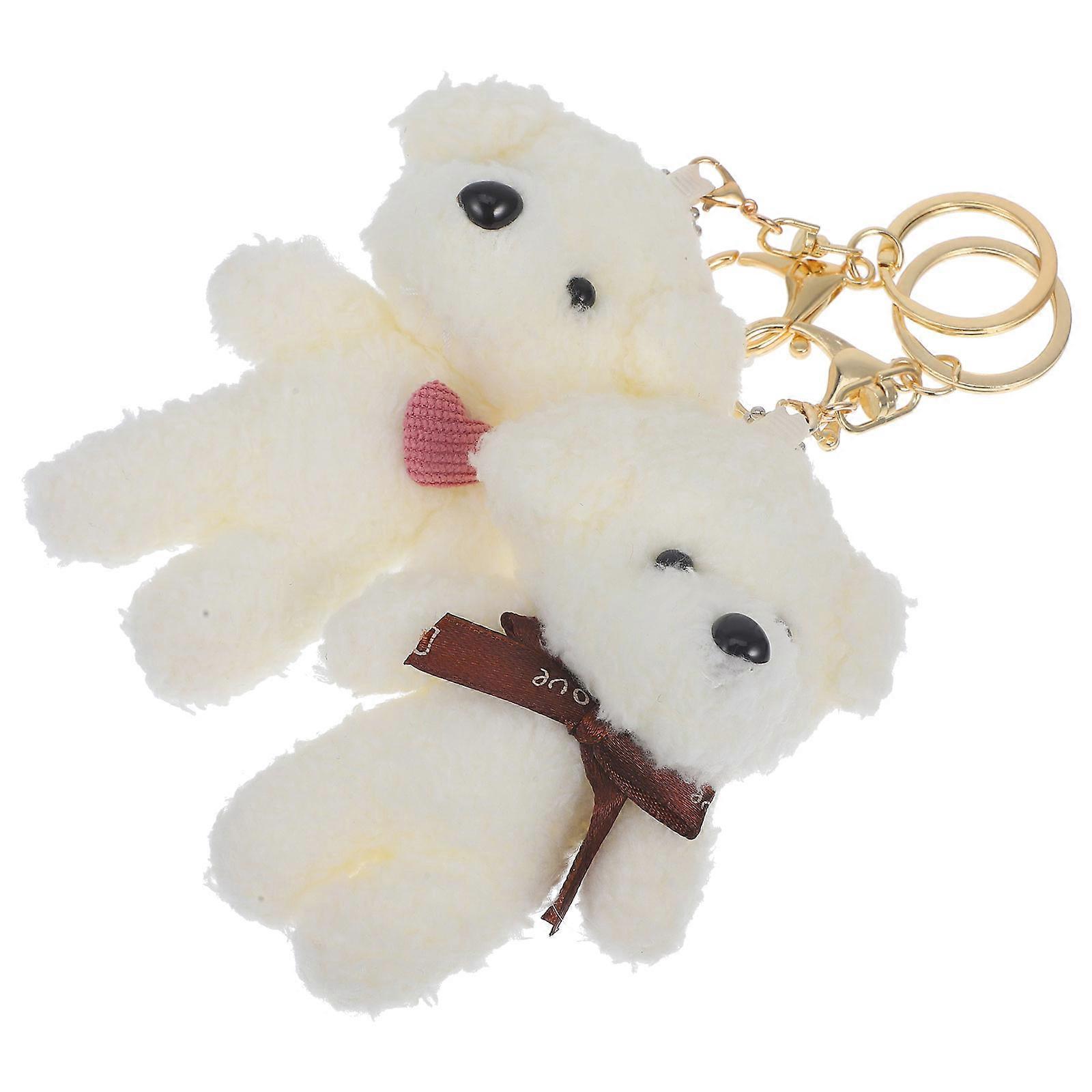 Cute Key Chain Cartoon Dog Backpack Hanging Decoration Assorted Color 11.5X7.5X5CM present 2Pcs