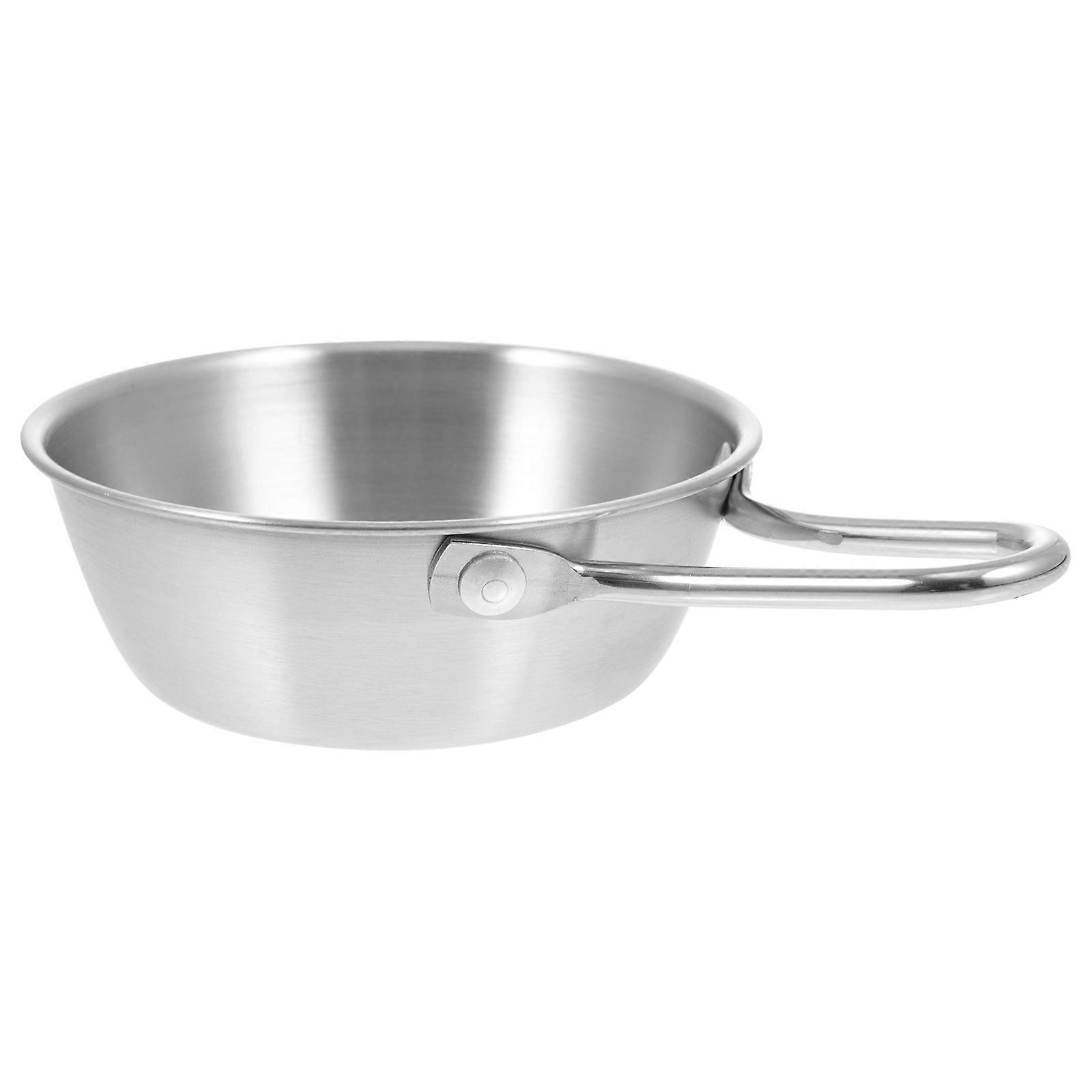 Here's a refined and professional product description for your item:
**1 Pc Korean Style Stainless Steel Bowl with Handle – Food Container for