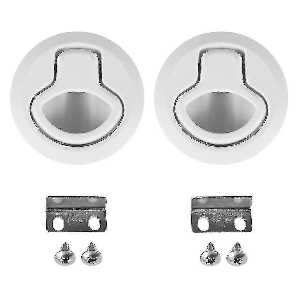 Boat Latch Slam Latch Flush Pull Slam Latch Round Pull Latch Marine Hatch Latch for Boat Deck RV Cab