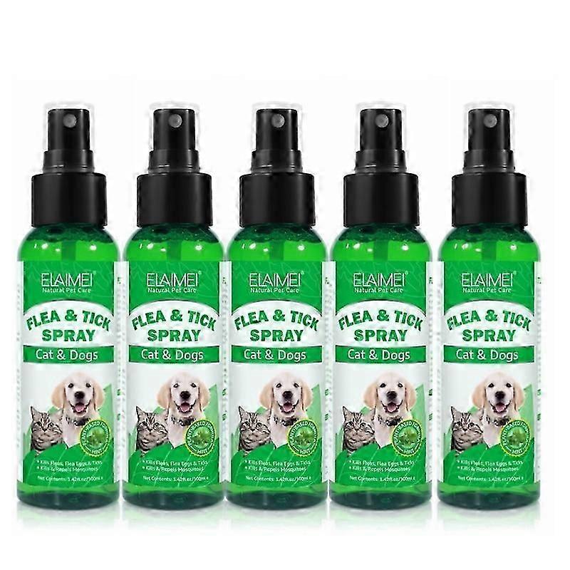 ELAIMEI Pet repellent spray, insect repellent, mosquito repellent, tick, flea, louse, fresh and fragrant 100ml