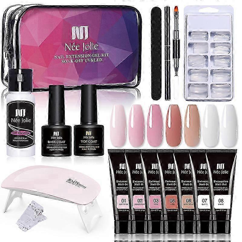 Nail Extension Glue Set & Nail Polish Adhesive Kit - Complete Set with Stylish Packaging for Perfect Nail Art Applications