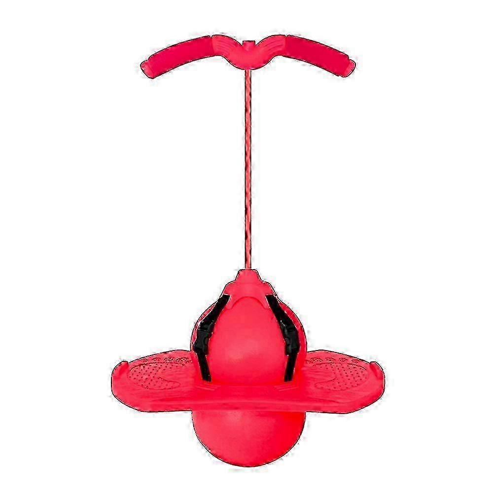 Kids Balance Ball Jump Board with Handle - 90x39x30cm Red Fitness Toy for Fun Exercise & Coordination Development