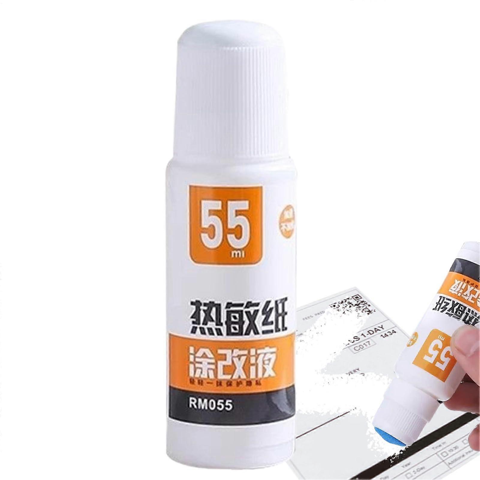 Thermal Paper Correction Fluid FastDrying Pen, SmudgeProof, 1Pack