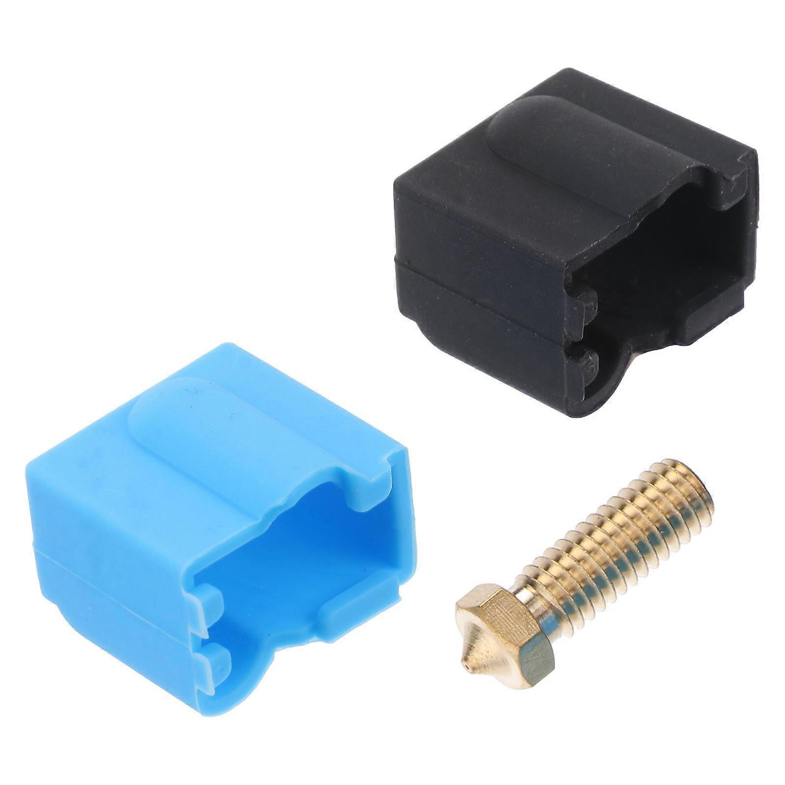 Heater Block Protector 3D Printer Accessories Metal Material Heat Resistant Non Stick Prevent Burnt Plastic Build Up 1 Set