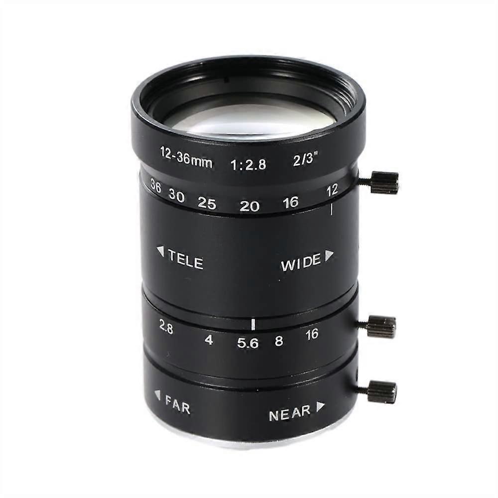 10MP 1236mm F2.8 F16 CCTV Industrial Zoom Microscope Lens Large View Working Distance CS CMount Lens Large Target Area
