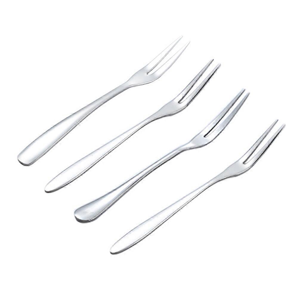 Stainless Steel Fruit Fork for Children Perfect for Parties and Daily Use Reusable 5 Pieces