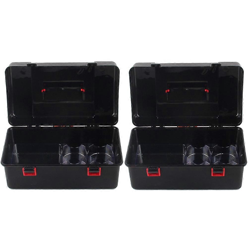 2Pcs Xd168-66 Burst Generation Spinner Toolbox for Spinner Hand Storage Box Tool Box - Black & White