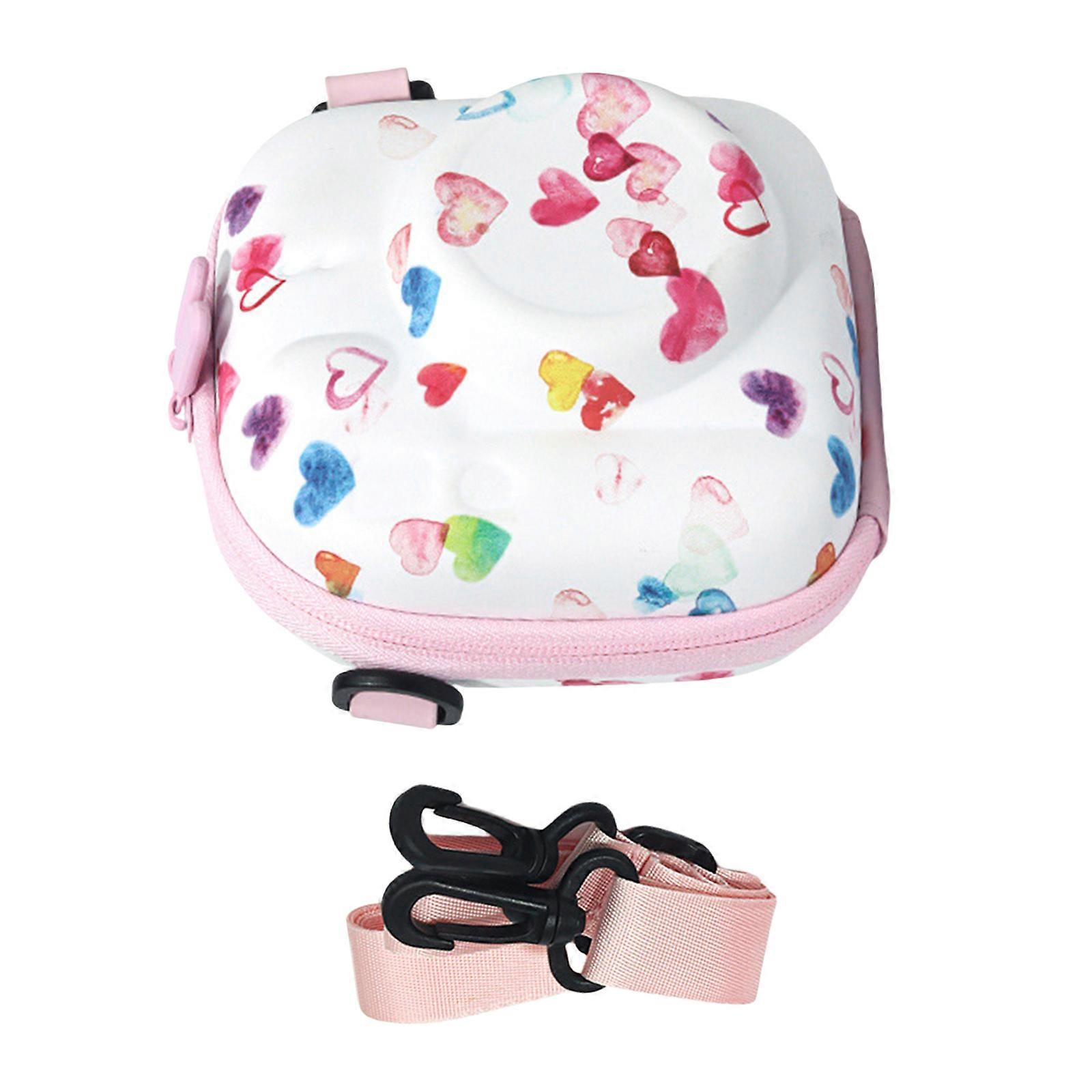 Protective Case Bag for Mini 7+/99/11/12/40/8/9 Cameras Shockproof Hard Shell Adjustable Strap Multicolor