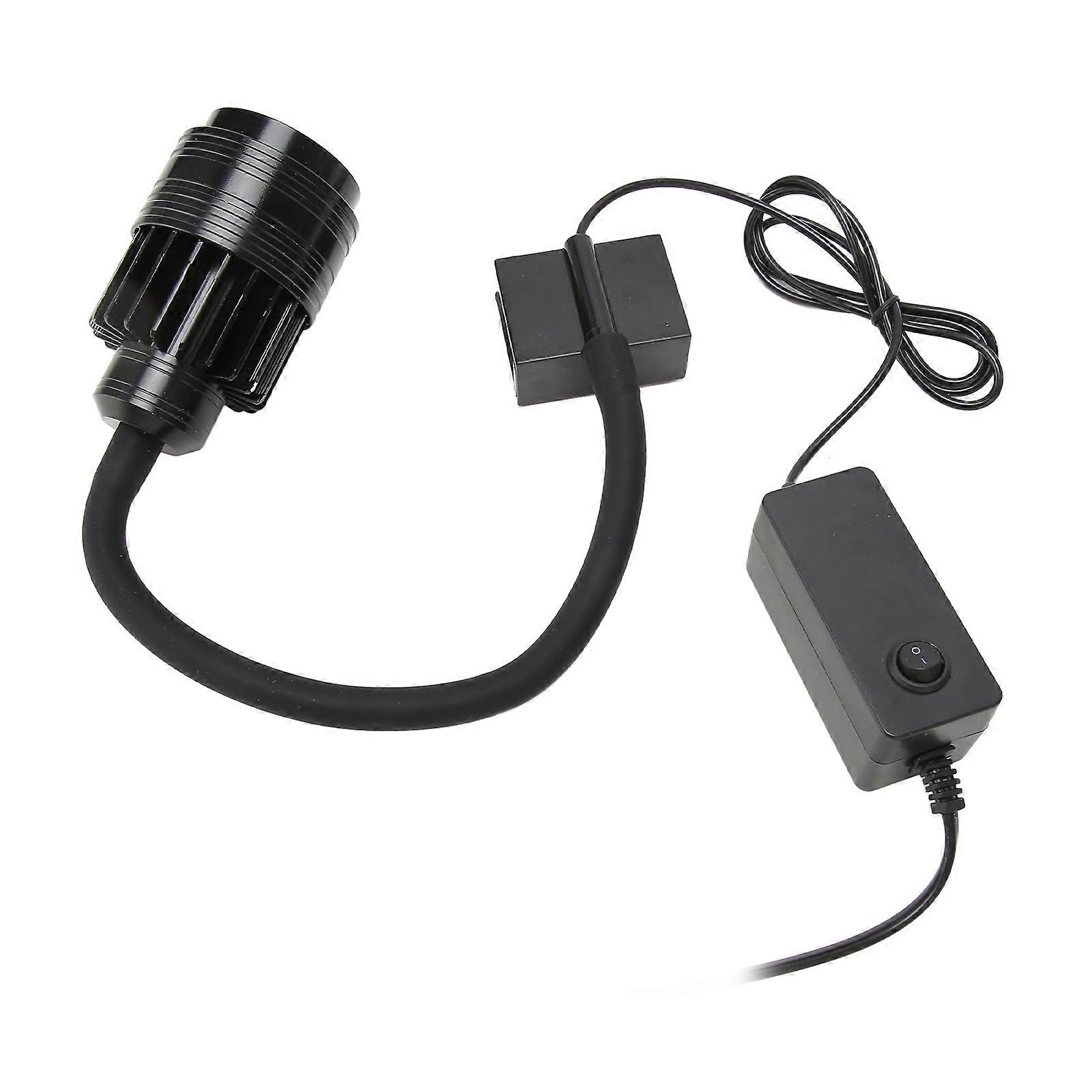 LED水族館スポットライト放散回転調整3色調整可能な焦点距離魚タンクLEDズームライトEUプラグ220V