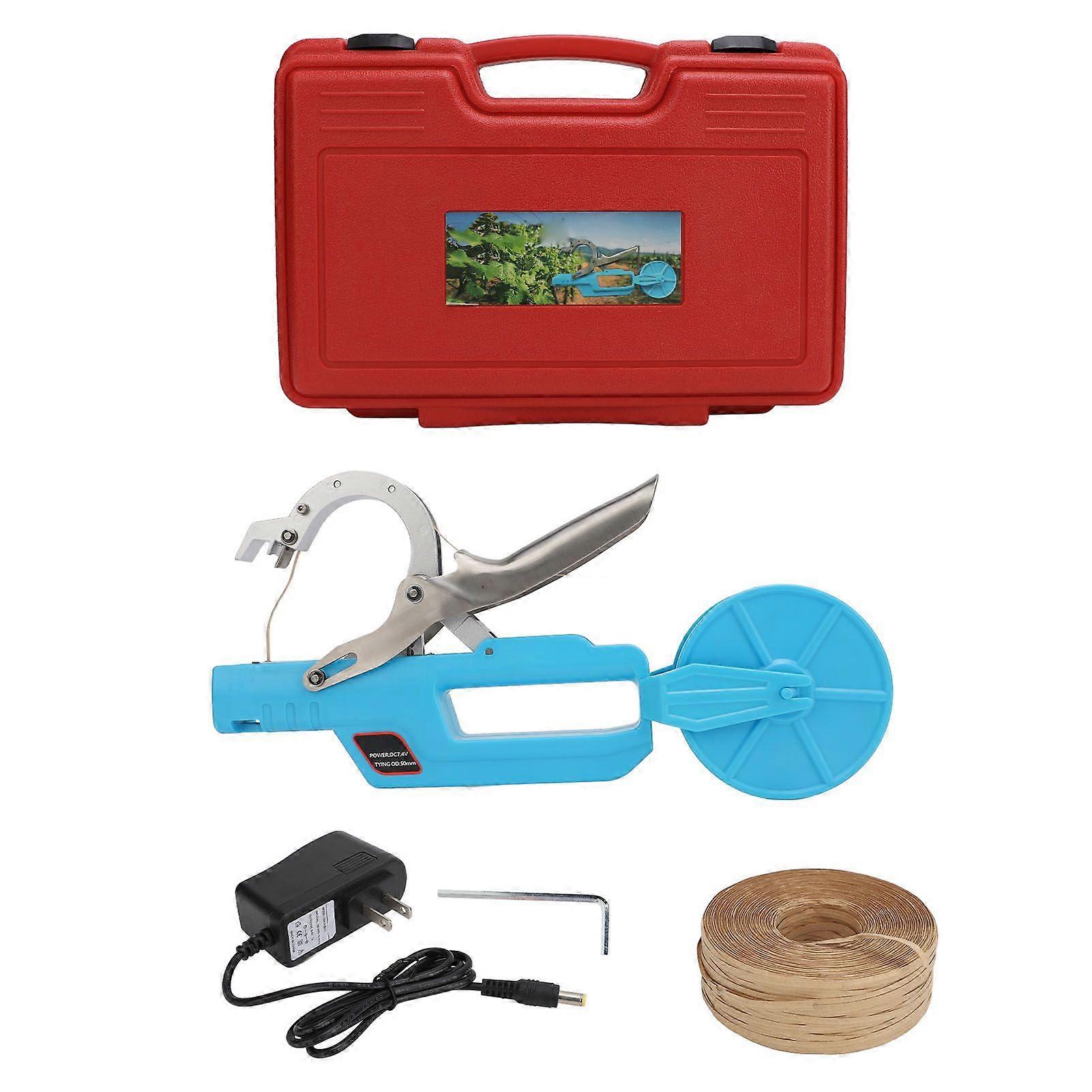 Electric Plant Tying Machine Gardeners Farmers Time Efficient Rechargeable Garden Tape Tool for Tomatoes Grapes