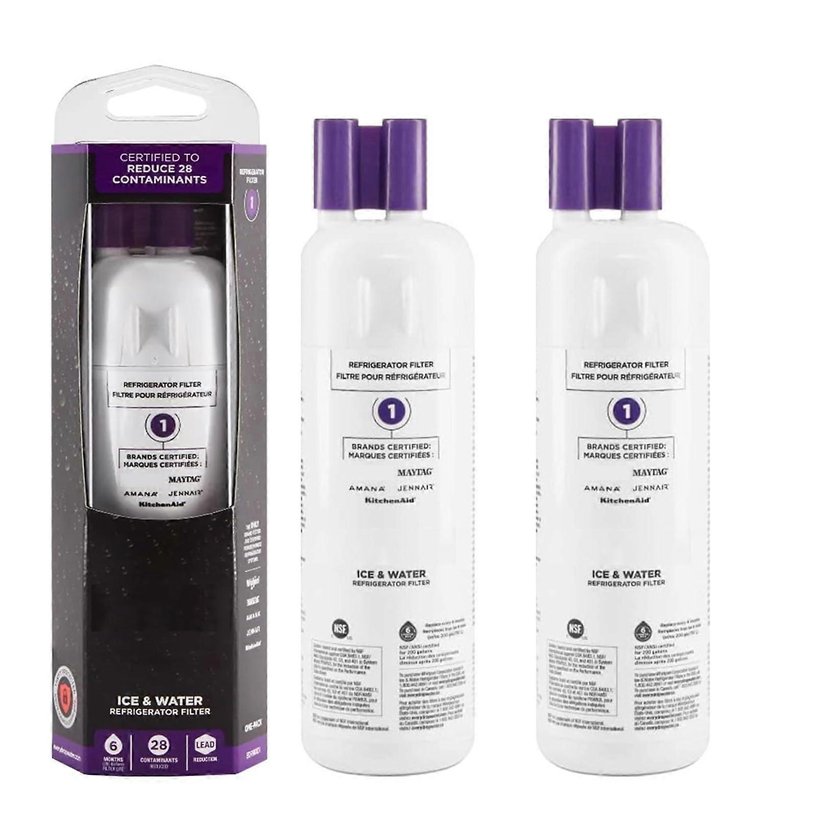 the refrigerator water filter, compatible with Whirlpool EDR1RXD1, W10295370A, 9081, Drop Filter 1, P8RFWB2L, P4RFWB (2 packs).
