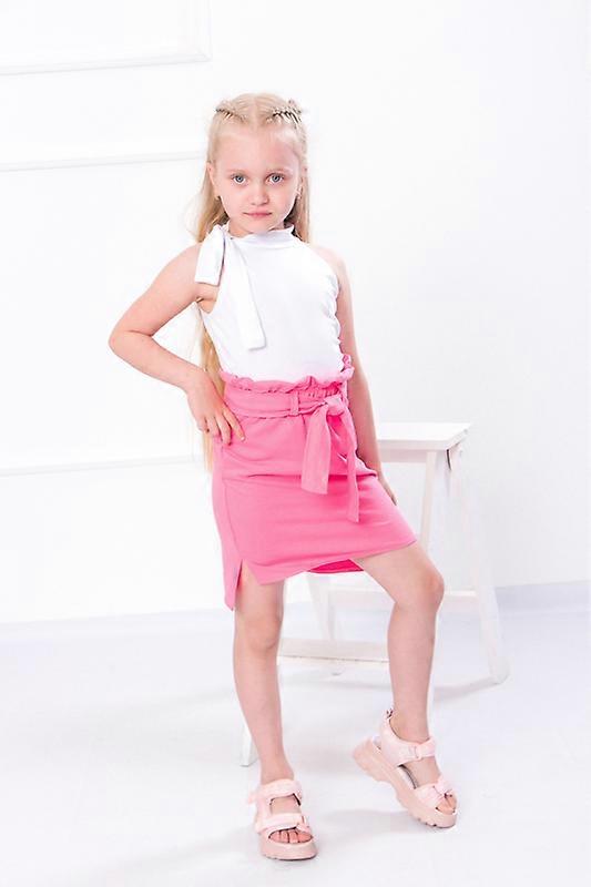 Girls' Clothing Set – Blouse & Skirt, Bright Colors, Summer, HC 6195-036