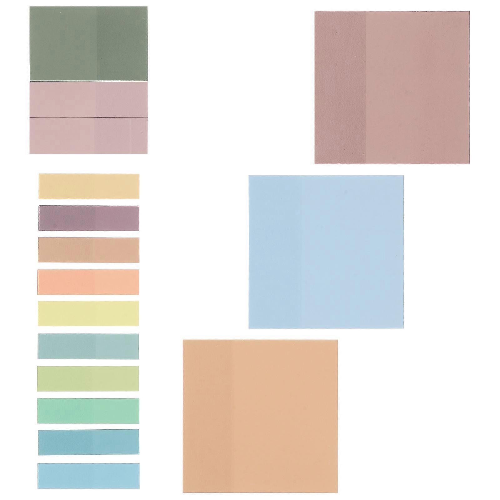 Sticky Memo Pads Index Tabs For Office Work Assorted Color 7.6X7.6cm Mark Pages 1 Set