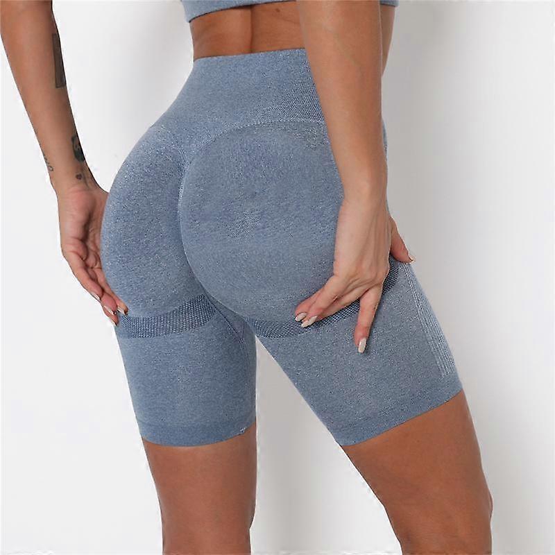 Yoga Shorts Nessaj Energy Seamless Shorts High Waist Running Shorts Push Up Gym Shorts