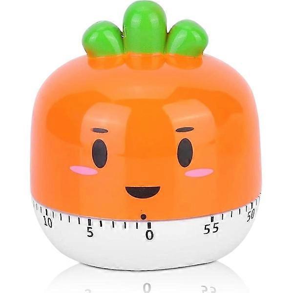 Timer, Cute Cartoon Carrot Kitchen Timer, Mechanical Kitchen Timer for Baking, Cooking and Learning