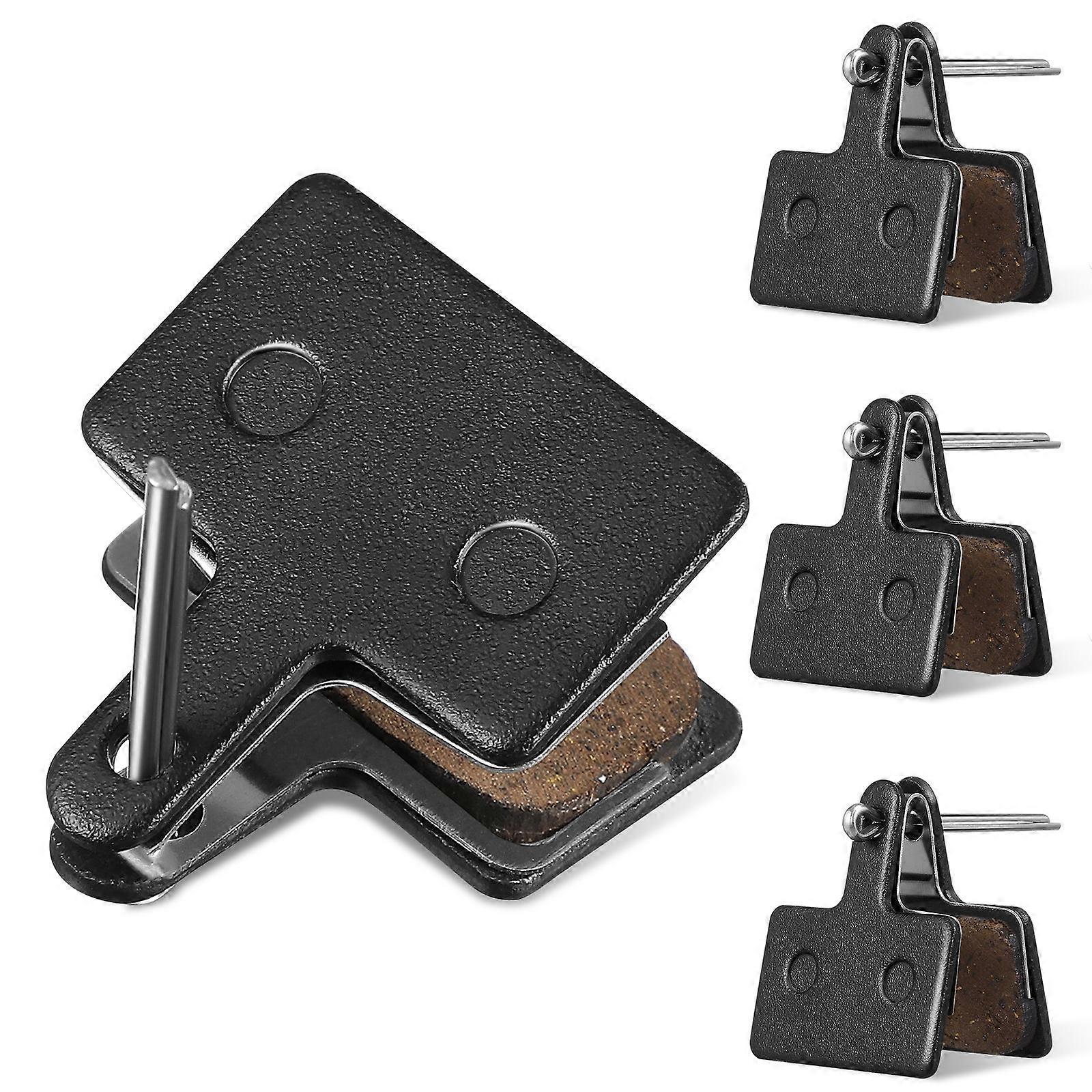 Bike Brake Replacement Pads Compact Cycling Accessory 4Pairs Heat-Resistant High Friction Coefficient