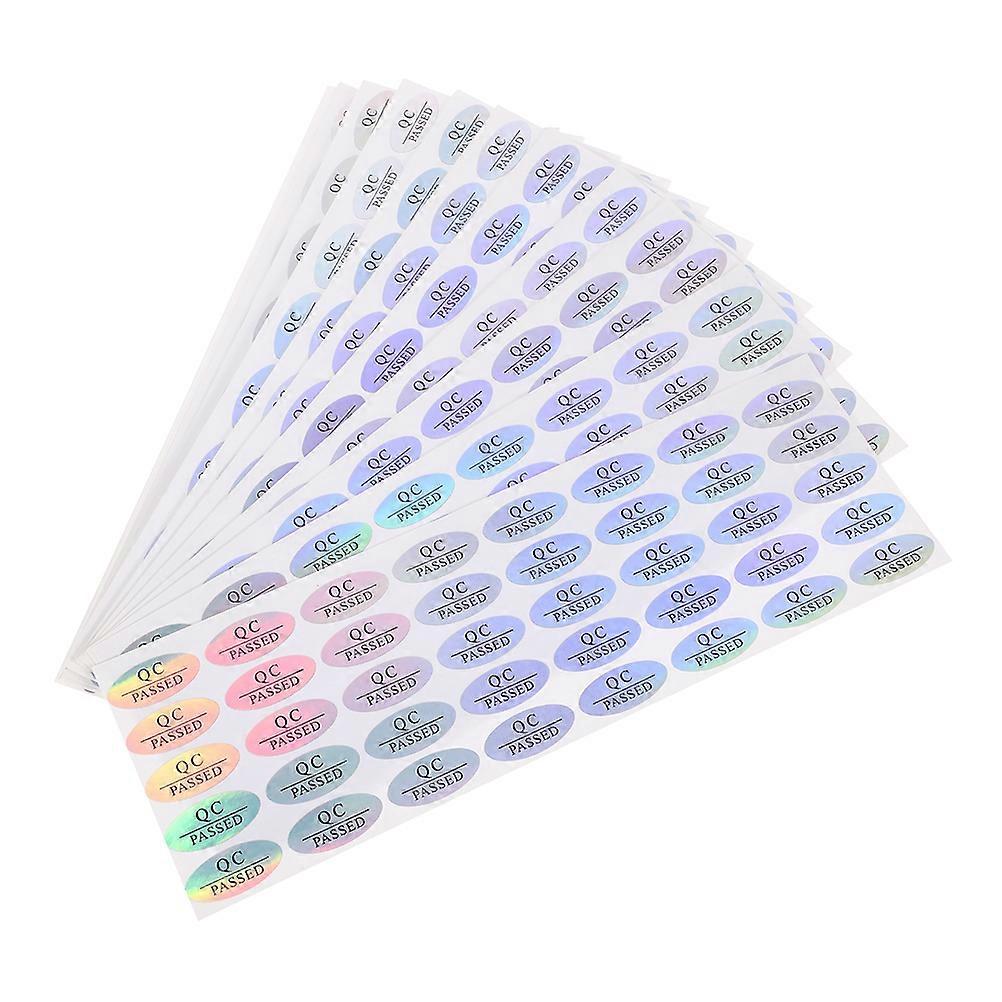 800Pcs Assorted Color Warehouse Tested Stickers PVC Adhesive for Quality Control