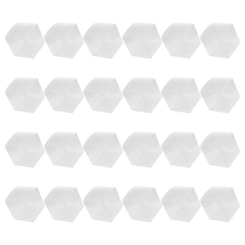 Transparent PVC Gift Boxes for Party Favors and Storage Use Square Design to Keep Food Safe
