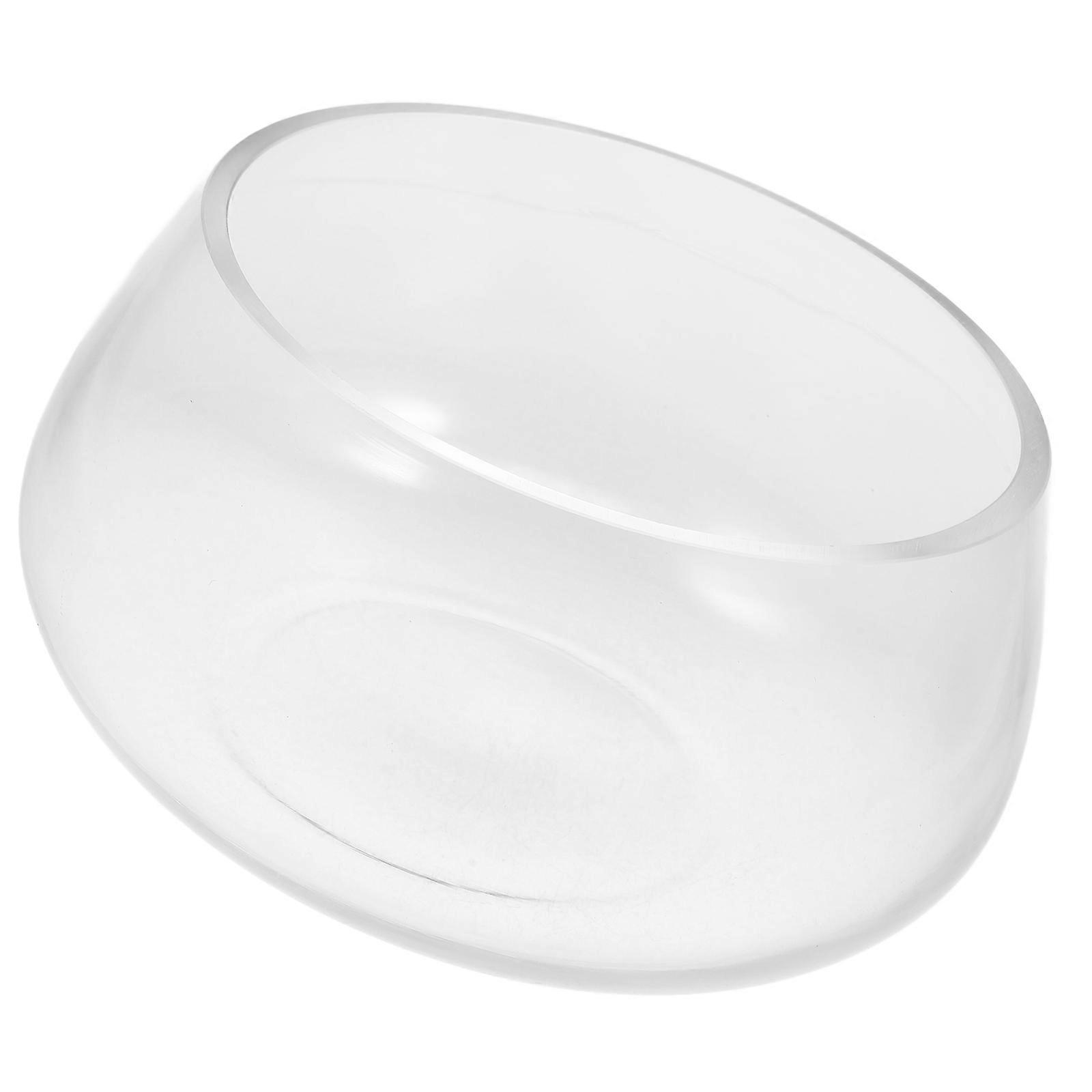 Transparent Round Glass Turtle Tank Thickened Aquarium for Betta Fish and Small Ornamental Fish – Easy to Clean Decorative Home Decor