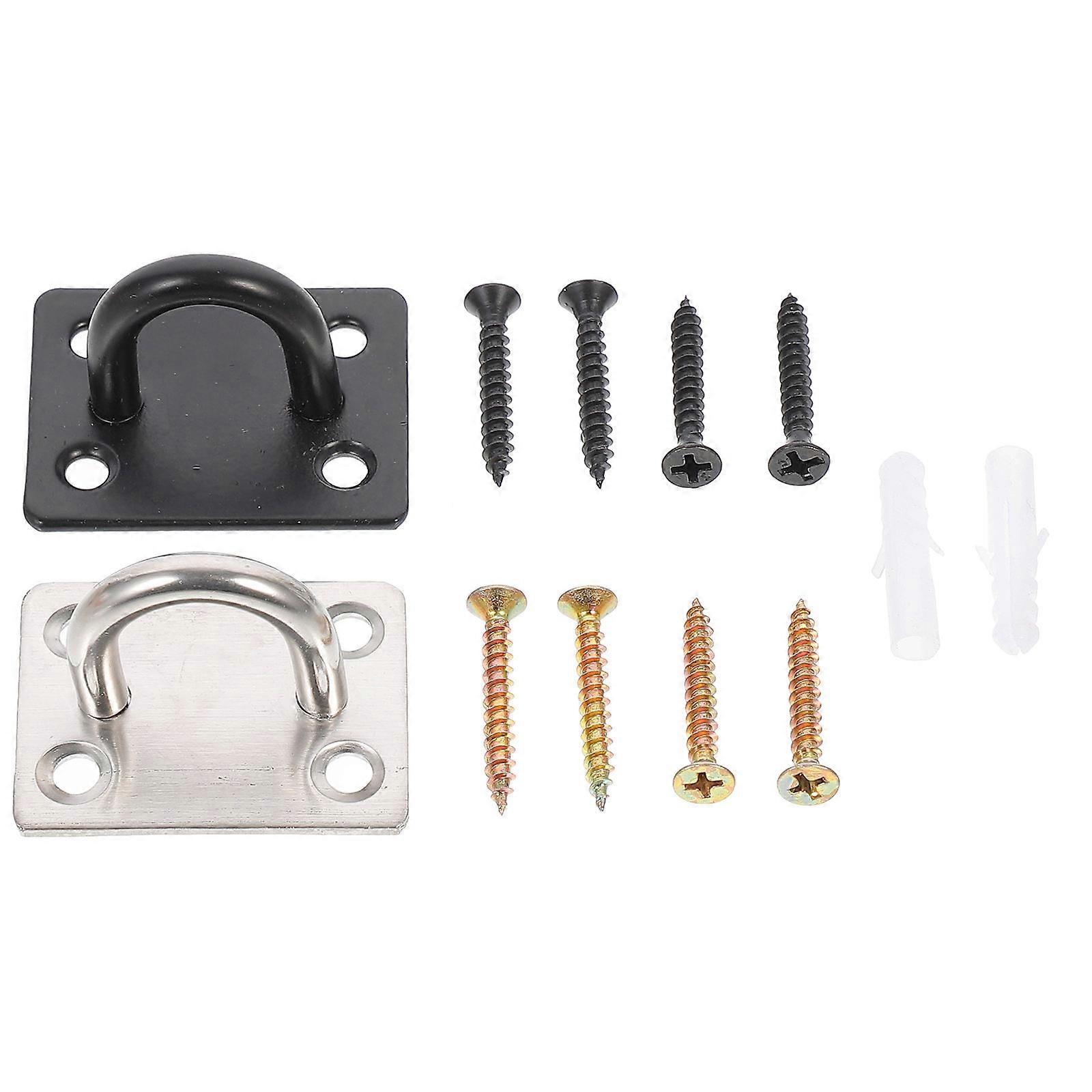 Stainless Steel Ceiling Hooks with Mounting Screws for Hanging Decorations on Walls and Ceilings
