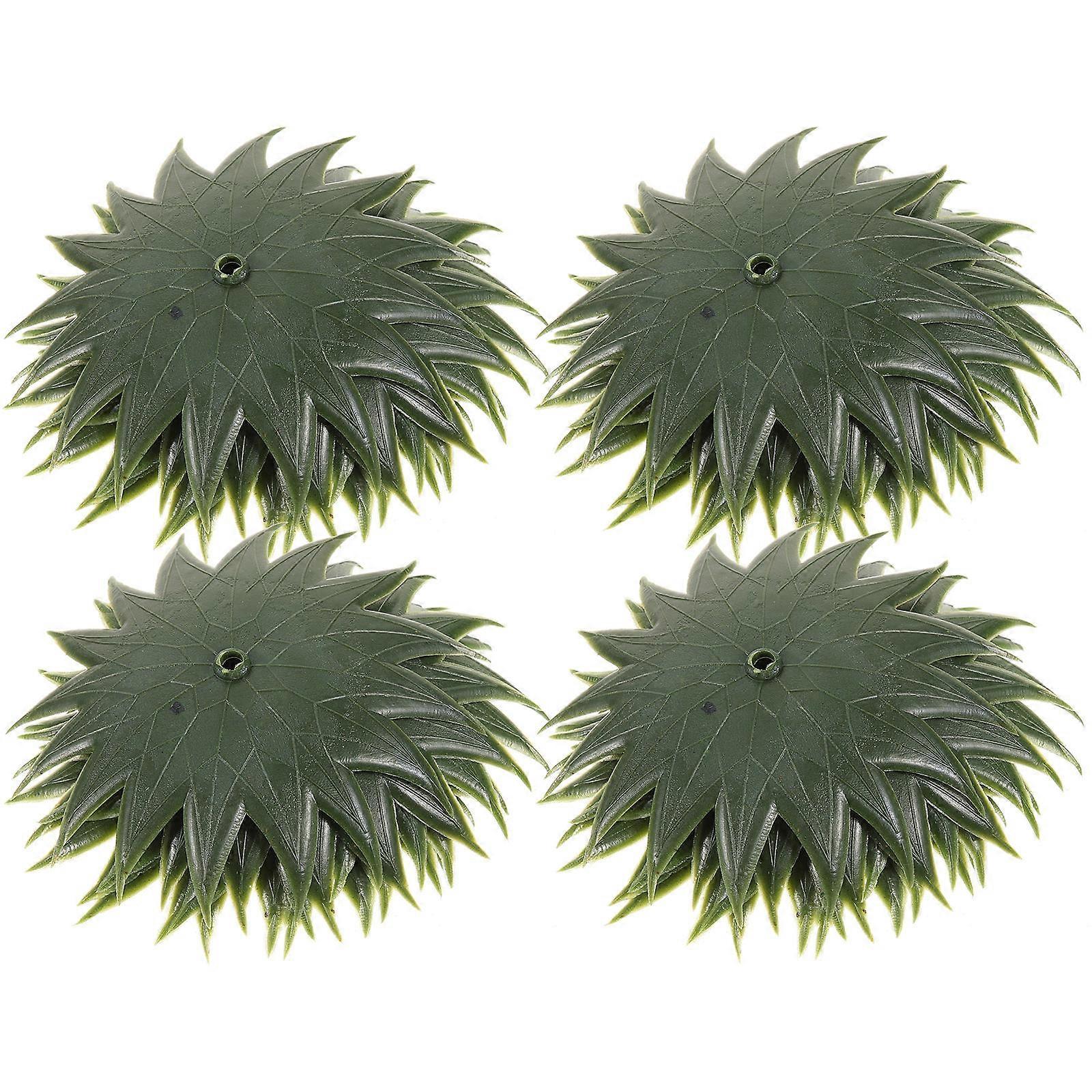50pcs Artificial Olive Green Flower Calyxes for DIY Craft Supplies Plastic Material Realistic and