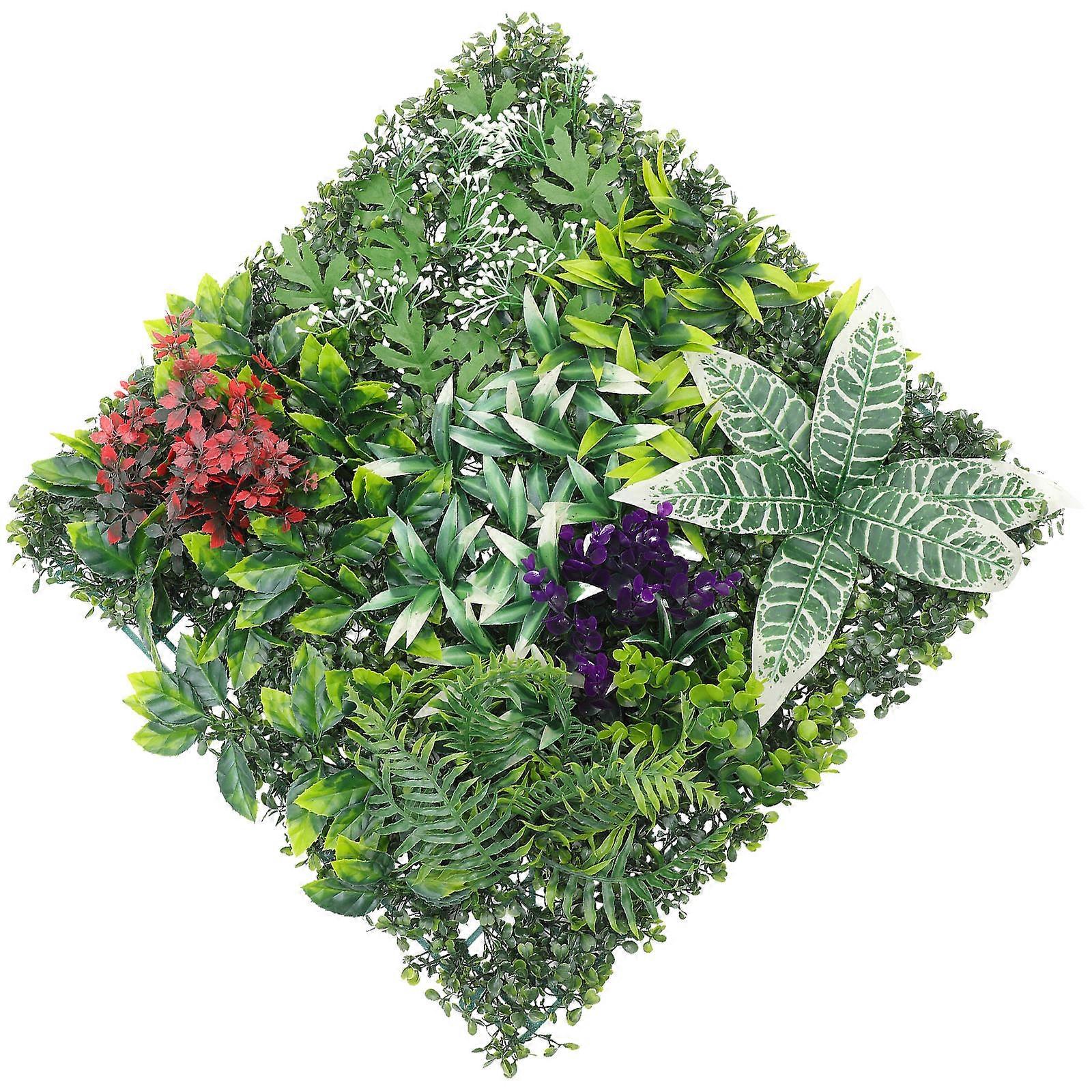 Artificial Plants Grass Wall Privacy Screening Backyard Wall Background High Simulation Technology 22×22×3.9in No Trimming Needed 1Pack