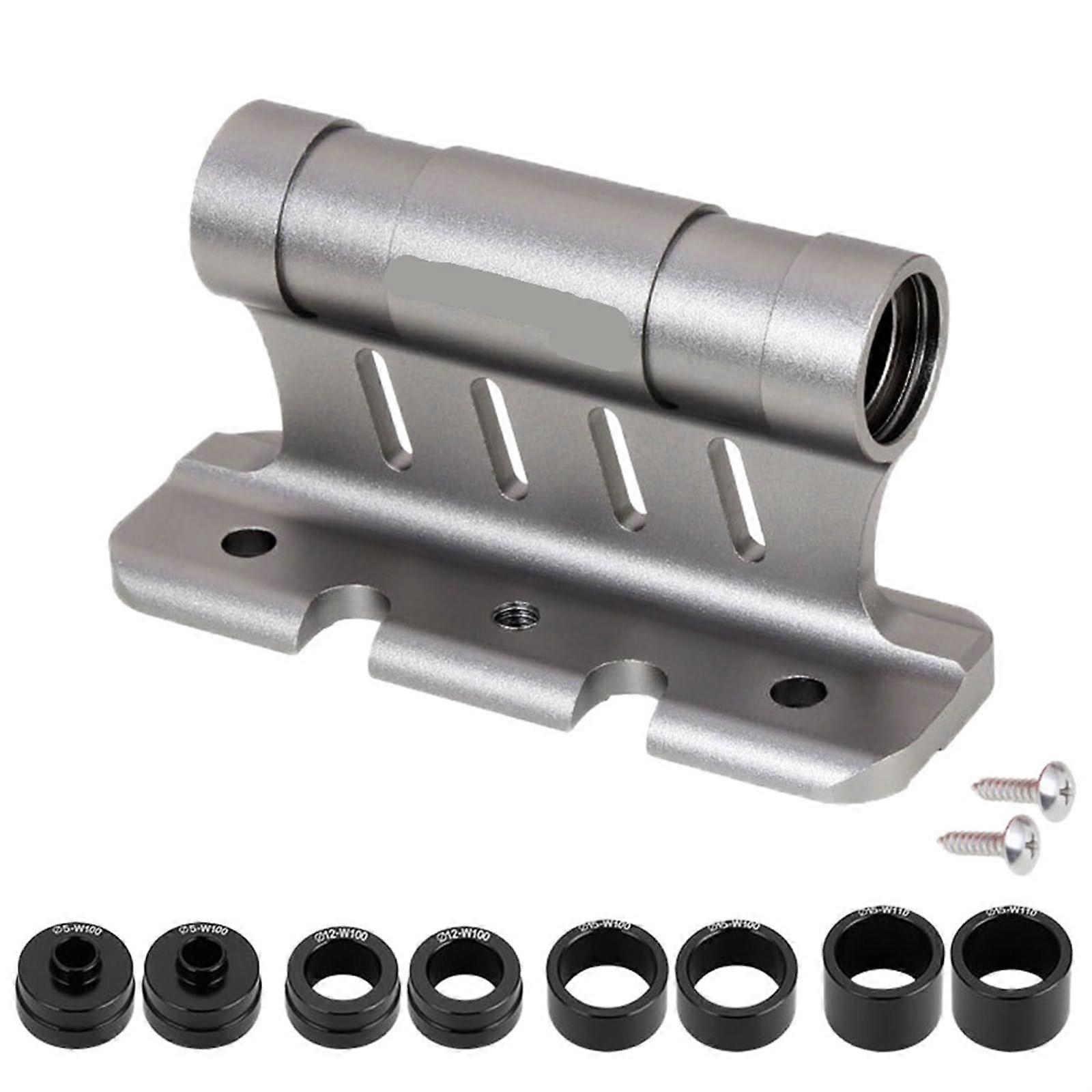 Bicycle Carrier Front Fork Mount For Aluminium Fork, Mountain And Road Bikes, Quick Assembly Axle Grey