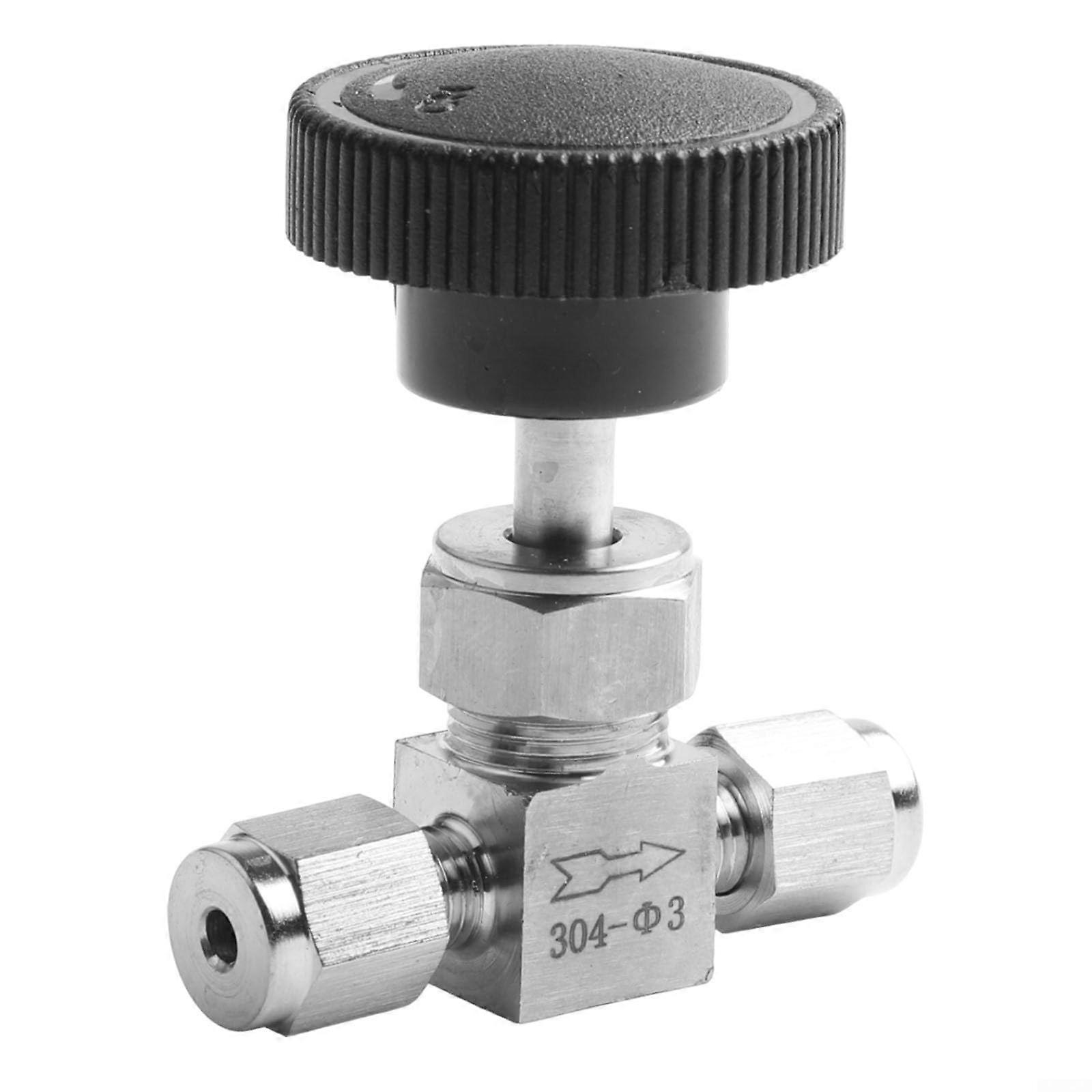Heavy Duty Needle Valve with 304 Steel Sleeve Connector for Improved Durability and Functionality (Φ3mm)