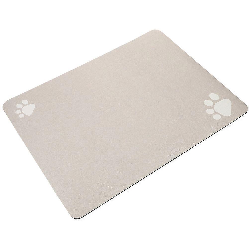 Water Absorption Diatomite Pet Mat Ideal For Feeding Time Quick Dry Feature 1 Set