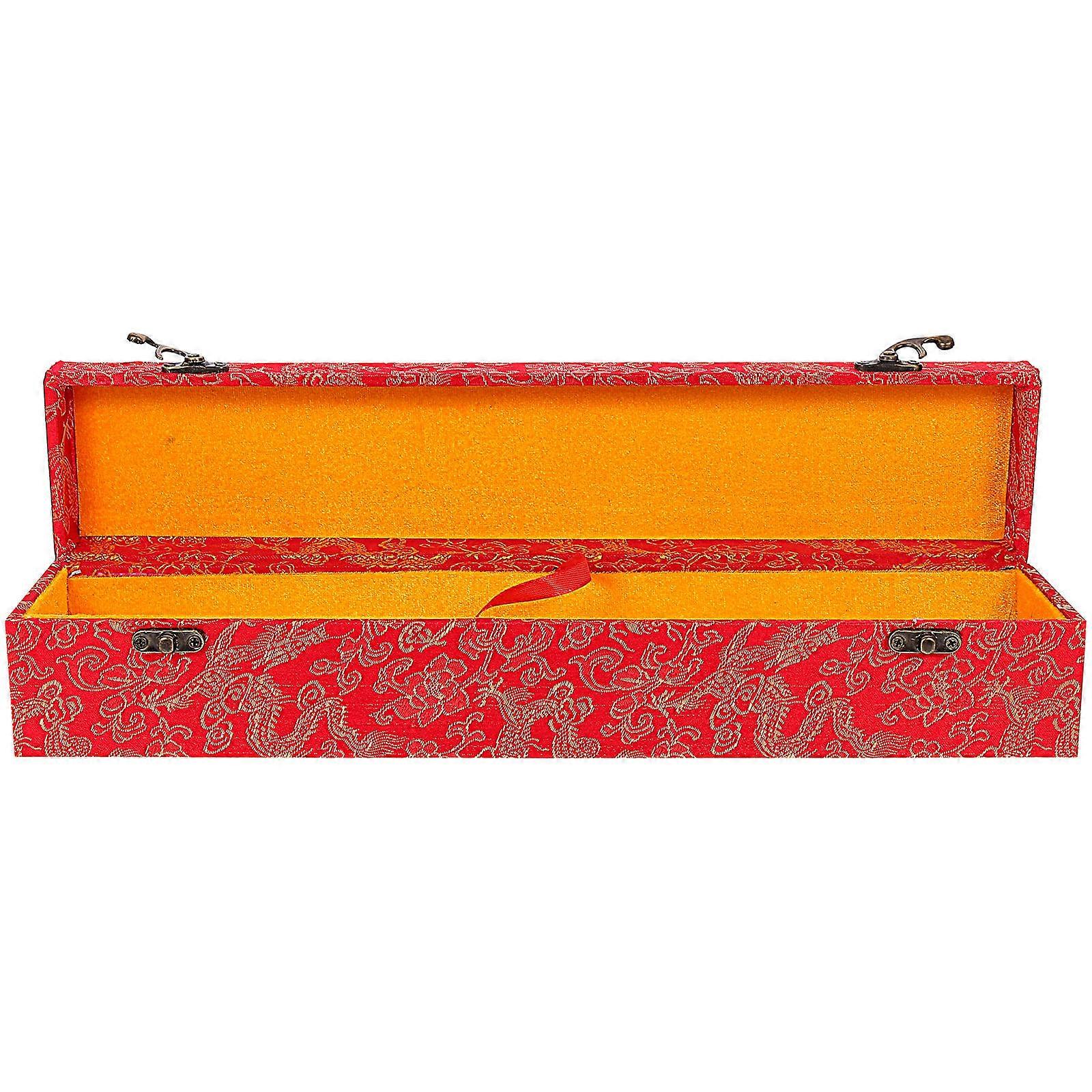 Calligraphy Scroll Box, High Density Board Storage Case for Chinese Painting Artwork Protection against Water and Sunlight
