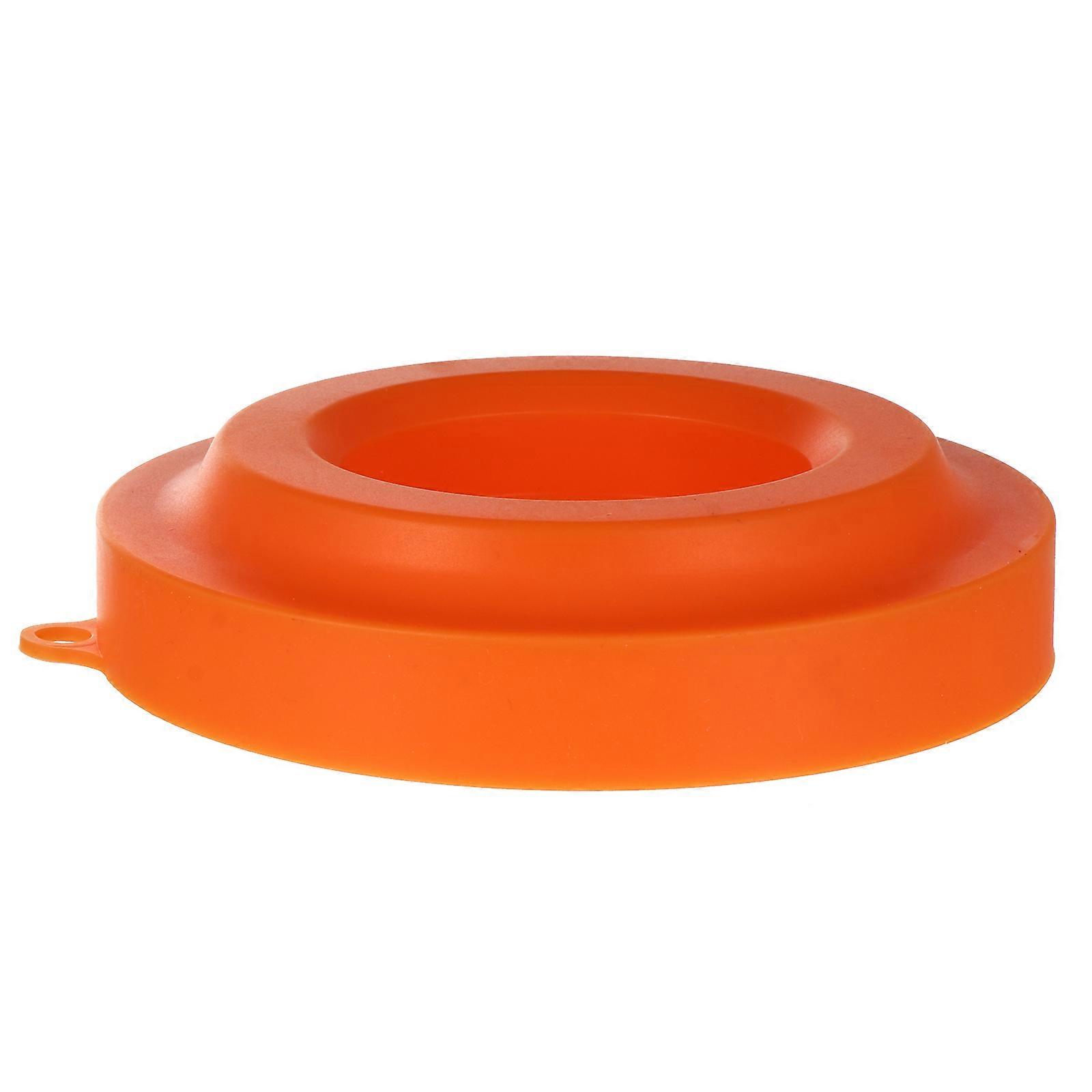 Silicone Pressure Cooker Lid Holder for Kitchen Use Dishwasher Safe Orange 1 Pc