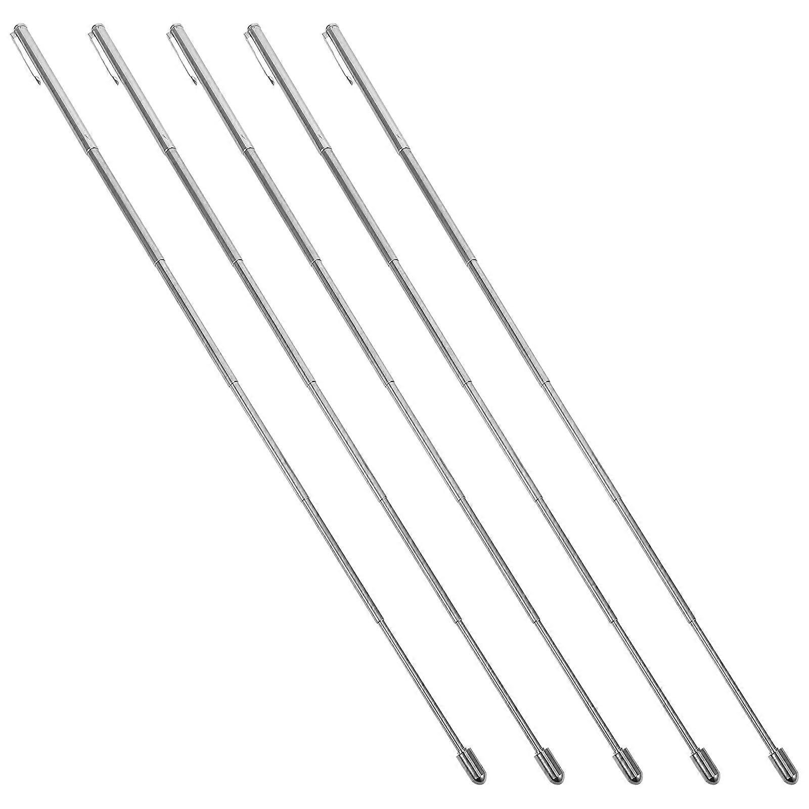 Teacher Hand Pointer Stick Pocket-Sized Clip-On For Office Presentations And Training Sessions 5Pcs