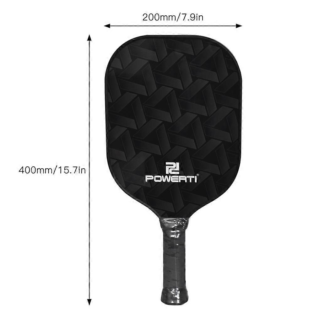 Pickleball Paddle and Ball Set Carbon Fiber Surface Pickle Ball Racket with 2 Balls
